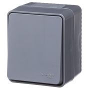 AtlasDesign Profi54 Антрацит О/У Выключатель 1-клавишный кнопочный 10 АХ | ATN544015 | SE