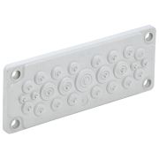 TITAN Ввод кабельный мембранный 25 отв. d=5-26мм IP65 серый  | TI-00D-MC-025-65 | IEK