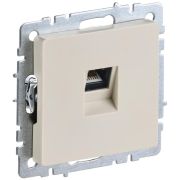 BRITE Розетка компьютерная RJ45 кат.5E РК10-БрКр бежевый  | BR-K10-1-K10 | IEK