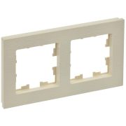 BRITE Рамка 2-ая РУ-2-Бр бежевый рифленый | BR-M22-51-K10 | IEK