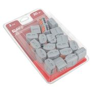 Клемма СМК 222-413 с рычагом 3 отверстия блистер (20шт.) | plc-smk-413b-20 | EKF