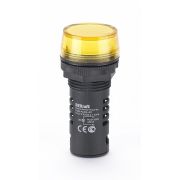 Лампа комм. ADDS 22 мм LED жел. 220В AC/DC ЛK-22  | 25120DEK | DEKraft