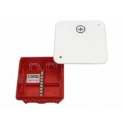 Коробка уравнения потенциалов 102х102х50 (ниша) д/сплош стен, 7зажимов, 10 вводов, внутр разм 90x90x48,55 мм IP20 | КУП1101-И | HEGEL