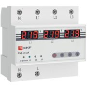 Реле выбора фаз с дисплеем RVF-3-63А PROxima | RVF-3-63a | EKF