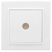 Минск Розетка TV 1-местная СП бел. 75Ом 5-862МГц EKF Basic | ERA00-027-10 | EKF