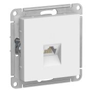 AtlasDesign Белый Розетка компьютерная RJ45, кат. 6A, механизм | ATN000186 | SE