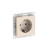 Розетка AtlasDesign 16А с заземл. быстрозажим. клем. механизм беж. SE ATN000243S