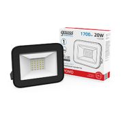 Прожектор светодиодный Elementary 20W 1320lm IP65 6500К черный ПРОМО 1/20 | 613100320P | Gauss