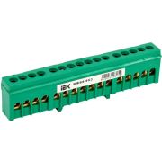 Шина PE земля в корпусном изоляторе на DIN-рейку ШНИ-6х9-16-К-З | YNN10-69-16KD-K06 | IEK
