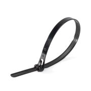 Стяжки нейлоновые КСР 7,5*300 (ч) (100шт.) | 80146 | Fortisflex