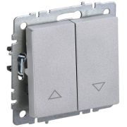 Выключатель жалюзи СП BRITE ВС10-1-5-БрА 10А механизм алюм. IEK BR-V15-0-10-K47