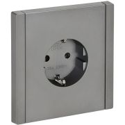 Розетка СП FORTE&PIANO FP516 16А с заземл. без защ. шторок винт. крепл. сталь IEK FP-R11-16-K46