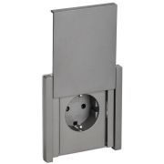 Розетка СП FORTE&PIANO 16А IP44 FP521 с заземл. защ. шторки с крышкой винт. крепл. сталь IEK FP-R16-16-44-K46