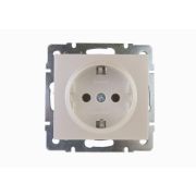 Розетка 1-м СП Rain 16А IP20 с заземл. керамика механизм жемчуж./бел. перламутр. LEZARD 703-3088-122