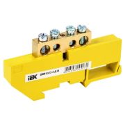 Шина PE «земля» на DIN-изол. ШНИ-8х12-4-Д-Ж IEK YNN10-812-4D-K05