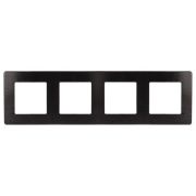 Рамка 4-м 12-5104-06 сатин черн. Эра Б0052534