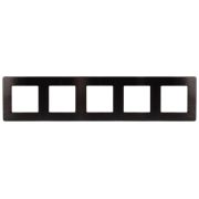 Рамка 5-м 12-5105-06 сатин черн. Эра Б0052544