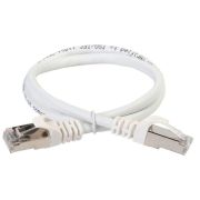 Патч-корд кат.6A S/FTP 1м standart 50мкд бел. ITK PC08-C6ASL-1M-SC-HC