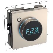 Термостат электронный с индик. BRITE СП IP20 ТС10-1-БрШ механизм шампань IEK BR-RT11-K37