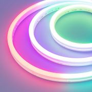 Лента светодиодная SPI MOONLIGHT-SIDE-B84-12x17mm 24V RGB-PX7 18Вт/м IP67 wire x2 герметичная силикон (уп.5м) Arlight 041014