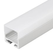 Профиль SL-LINE-2011M-2500 ANOD+OPAL SQUARE L2500 с экраном алюм. Arlight 025870