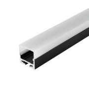 Профиль SL-LINE-2011M-2500 BLACK+OPAL SQUARE L2500 с экраном алюм. Arlight 027993