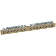 Шина NO-122-18 PEN земля-ноль 6х9мм 16/1 латунная с креплениями по центру Эра Б0047232