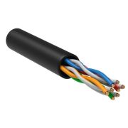 Кабель витая пара U/UTP кат.5E 4х2х24AWG LDPE черн. РФ/С (уп.305м) ITK LC3-C5E04-139-S-R