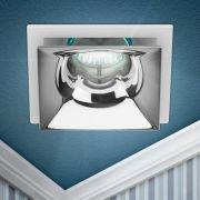 Светильник декоративный KL102 WH/CH MR16 GU5.3 встраив. бел. хром ЭРА Б0056354