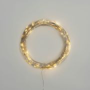 Гирлянда «Роса» 10м 100LED тепл. бел. IP44 с пультом 8 режимов элементы питания 3хAA Neon-Night 303-256