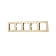 Рамка 5-м VESNA горизонт. без вставки зол. LEZARD 742-3600-150