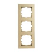Рамка 3-м VESNA вертикал. без вставки зол. LEZARD 742-3600-153