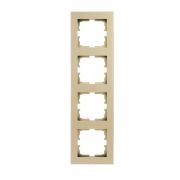 Рамка 4-м VESNA вертик. без вставки зол. LEZARD 742-3600-154