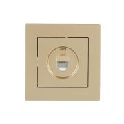 Розетка компьютерная VESNA зол. 140 LEZARD 742-3688-140