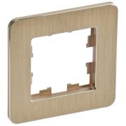 Рамка 1-м BRITE РУ-1-1-Бр метал. шампань RE AL IEK BR-M12-M-21-K37