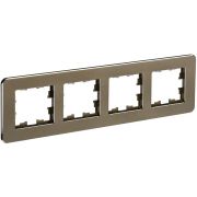 Рамка 4-м BRITE РУ-4-1-Бр метал. латунь RE IEK BR-M42-M-01-K49