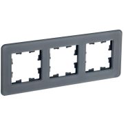 Рамка 3-м BRITE РУ-3-2-Бр стекло графит RE IEK BR-M32-G-41-K53