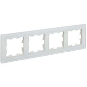 Рамка 4-м BRITE РУ-4-2-Бр стекло бел. матов. IEK BR-M42-G-31-K01