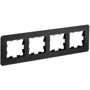 Рамка 4-м BRITE РУ-4-2-Бр стекло черн. RE IEK BR-M42-G-41-K02