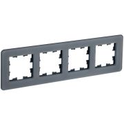 Рамка 4-м BRITE РУ-4-2-Бр стекло графит RE IEK BR-M42-G-41-K53