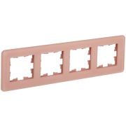 Рамка 4-м BRITE РУ-4-2-Бр стекло дым. RE IEK BR-M42-G-41-K97