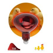 Излучатель тепловой (лампа инфракрасная) ИКЗК 230-150 R127 150Вт E27 для обогрева животных и освещения КЭЛЗ Б0055441