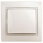 Кнопка включения СП Plano 1-109-02 10А 250В IP20 Plano слон. кость Intro Б0053832