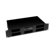 Кросс бокс оптический FO-19-6FP-BK 19дюйм 2U на 6 адаптерных панелей черн. Cabeus 10800c