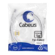 Патч-корд U/UTP кат.5E PC-UTP-RJ45-Cat.5e-1.5m-WH-LSZH 2xRJ45/8p8c неэкранир. LSZH 1.5м бел. Cabeus 9490c