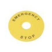 Маркировка для кнопки аварийного останова «Emergency Stop» D90 SE SBY8360