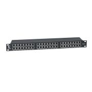Патч-панель 19дюйм 1U 48 портов RJ45 кат.6 полностью экранир. Dual IDC высокой плотности Cabeus 8891c