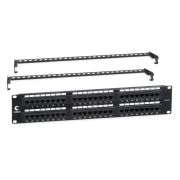 Патч-панель 19дюйм 2U 48 портов RJ45 кат.6 Dual IDC с задн. кабельн. организатором Cabeus 7447c