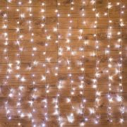 Гирлянда светодиодная «Светодиодный Дождь» 3х2м LED бел. свечение с динамикой провод прозр. 230В Neon-Night 235-095