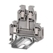 Клемма двухуровневая винтовой зажим 4 точки подключения 4кв.мм сер. DKC KRUK-5-PV